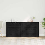 Sideboard Black Oak 160 x 33 x 70 cm Engineered wood - Top-Down View