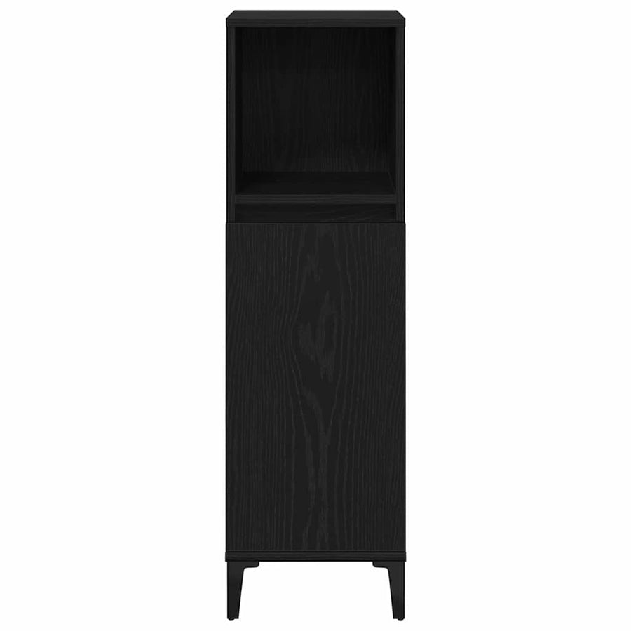 Bathroom Furniture Set 3 pcs Black Oak