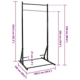 Pull-Up Bar Station Manual Black 100.5 x 102 x 234.5 cm