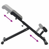 Hyperextension Bench Manual Black 100.5 x 70 x 78 cm - Low Angle