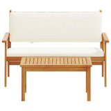 Garden Sofa Set 2 pcs Brown Solid Acacia wood - Extra Image