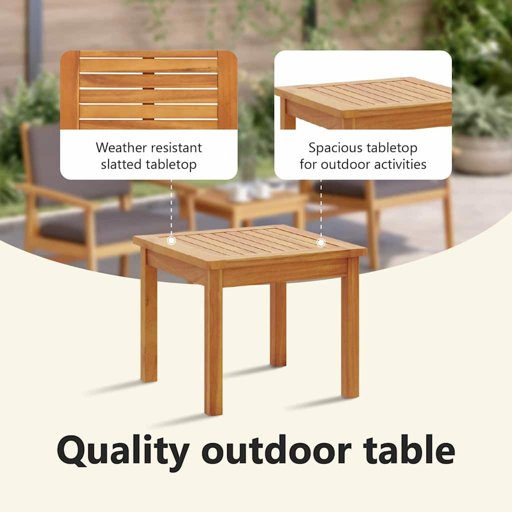 Garden Sofa Set with Cushion 3 pcs Brown Solid Acacia wood