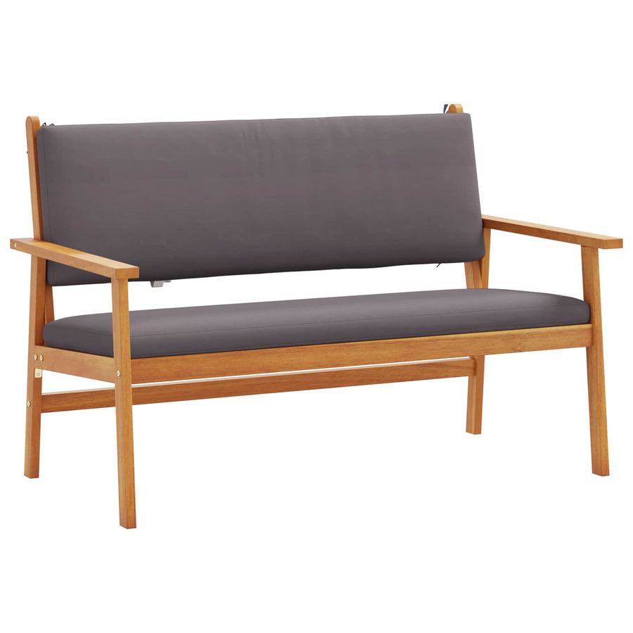 Garden Bench Anthracite Solid Acacia Wood