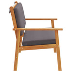Garden Bench Anthracite Solid Acacia Wood