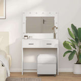 Dressing Table White 78.5 x 41 x 135 cm Engineered wood
