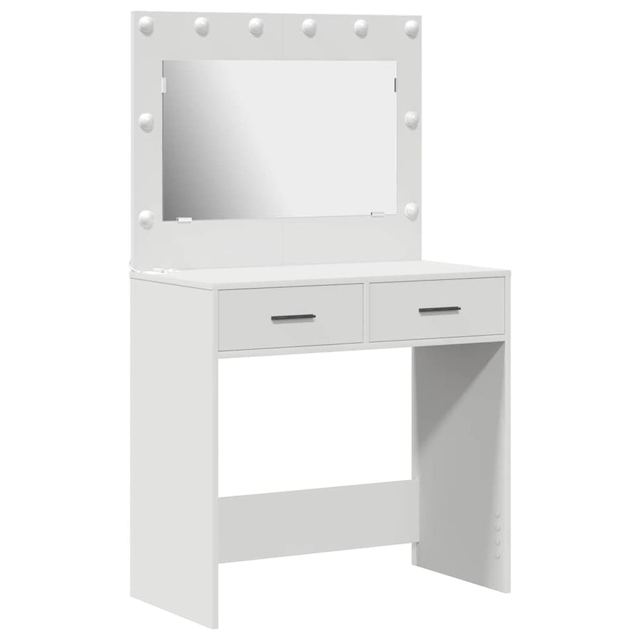 Dressing Table White 78,5 x 41 x 135 cm Engineered Wood