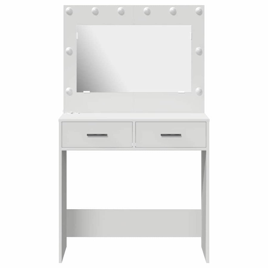 Dressing Table White 78,5 x 41 x 135 cm Engineered Wood