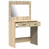 Dressing Table Sonoma oak 78.5 x 41 x 135 cm Engineered wood - Top-Down View