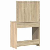 Dressing Table Sonoma oak 78.5 x 41 x 135 cm Engineered wood - Close-Up Angle