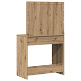 Dressing Table Artisan oak 78.5 x 41 x 135 cm Engineered wood - Close-Up Angle