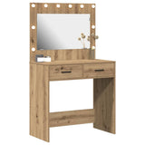 Dressing Table Artisan oak 78.5 x 41 x 135 cm Engineered wood - Side View
