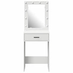 Dressing Table White 50 x 41 x 135 cm Engineered Wood