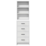 Highboard with Drawer White 40 x 41 x 135 cm Engineered wood - Rear View