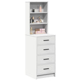 Highboard with Drawer White 40 x 41 x 135 cm Engineered wood - Side View