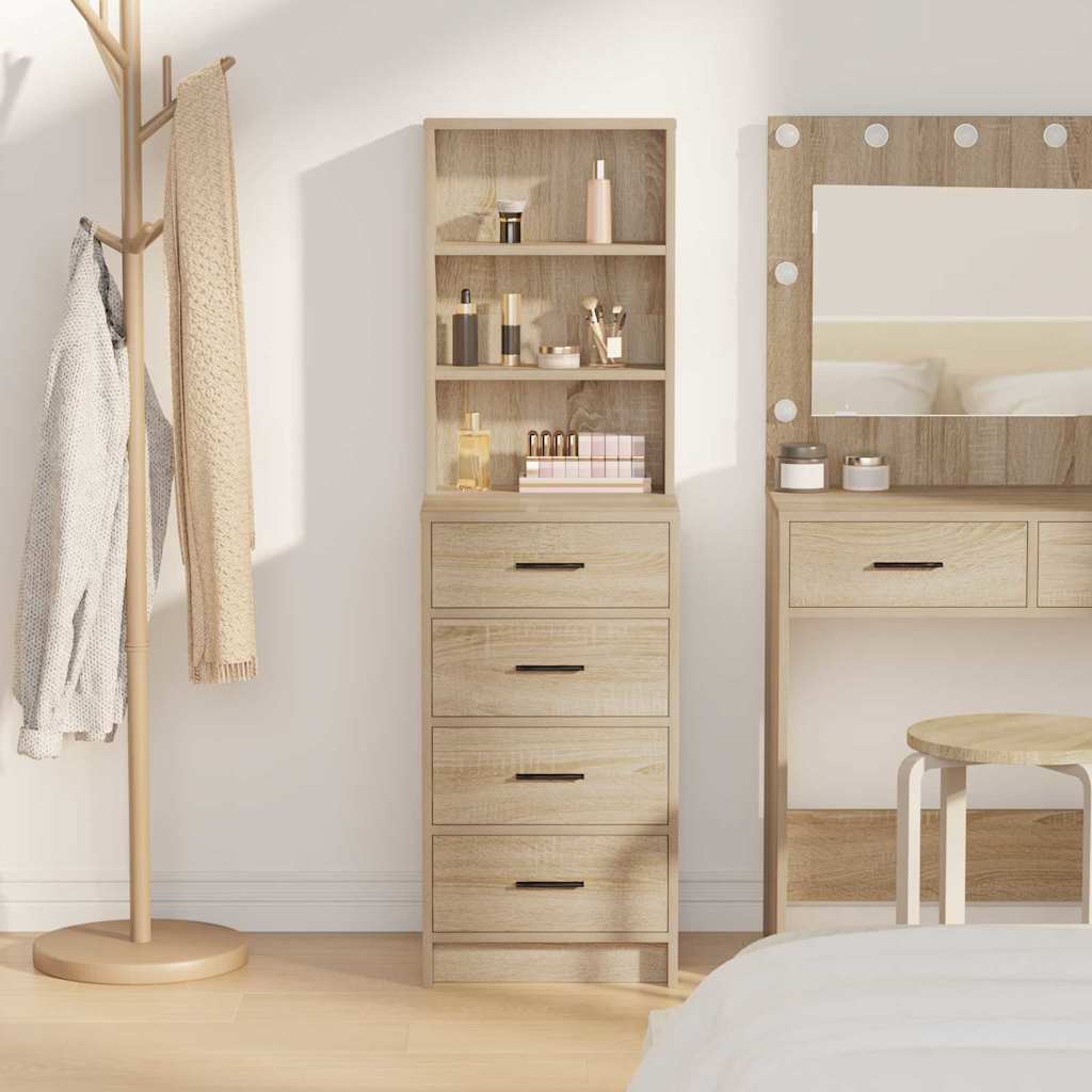Highboard Sonoma oak 40 x 41 x 135 cm Engineered wood