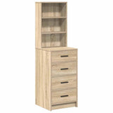 Highboard Sonoma oak 40 x 41 x 135 cm Engineered wood - Front View