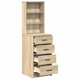 Highboard Sonoma oak 40 x 41 x 135 cm Engineered wood - 45-Degree Angle