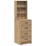 Highboard Artisan oak 40 x 41 x 135 cm Engineered wood - Front View