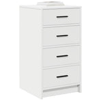 Sideboard White 40 x 41 x 75 cm Engineered Wood