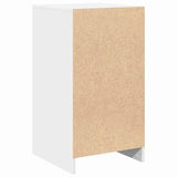 Sideboard with Drawer White 40 x 40.5 x 75 cm Engineered wood - Rear View