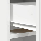 Highboard with Drawer White 40 x 40,5 x 135 cm Engineered Wood