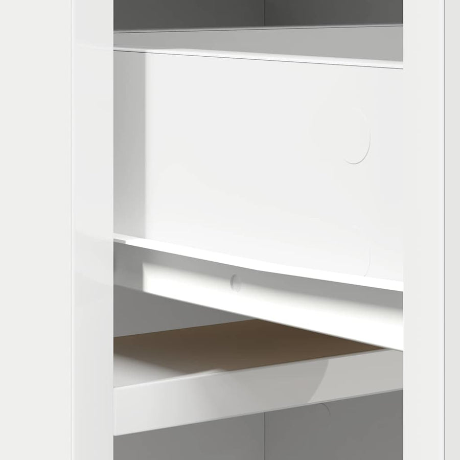 Highboard White 41 x 40 x 135 cm Engineered Wood