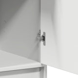 Highboard with Drawer White 40 x 40,5 x 135 cm Engineered Wood