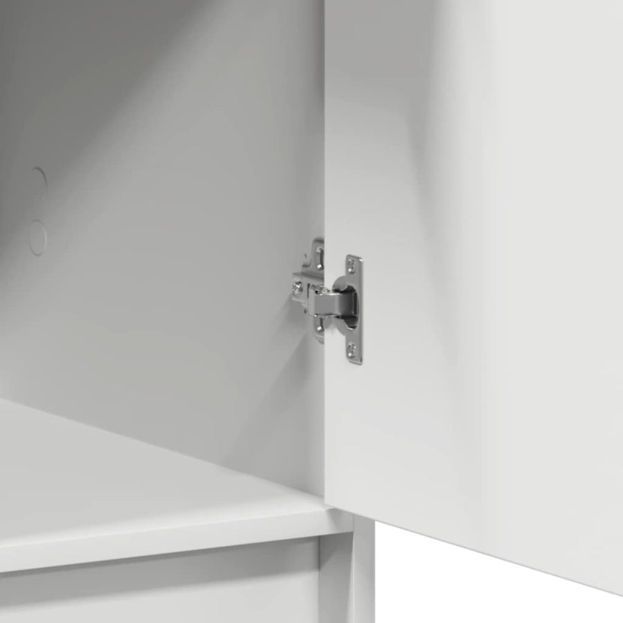 Highboard White 41 x 40 x 135 cm Engineered Wood