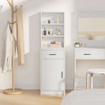 Highboard White 41 x 40 x 135 cm Engineered Wood