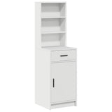 Highboard with Drawer White 40 x 40,5 x 135 cm Engineered Wood