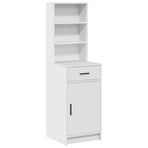 Highboard White 41 x 40 x 135 cm Engineered Wood