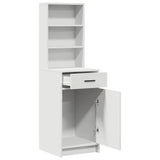 Highboard with Drawer White 40 x 40.5 x 135 cm Engineered wood - 45-Degree Angle