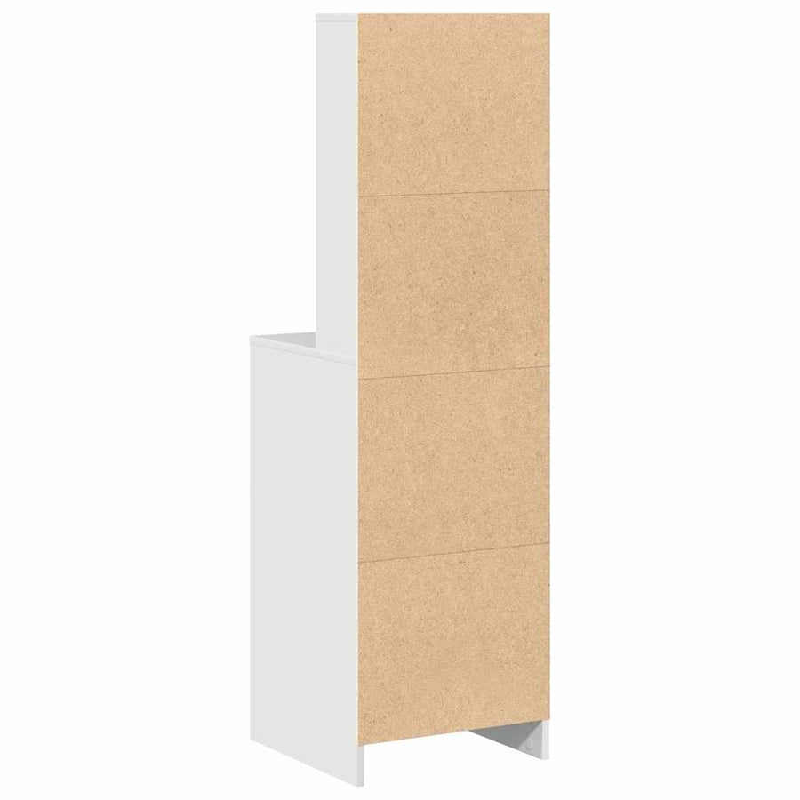 Highboard White 41 x 40 x 135 cm Engineered Wood