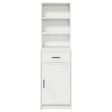 Highboard with Drawer White 40 x 40,5 x 135 cm Engineered Wood