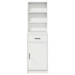Highboard White 41 x 40 x 135 cm Engineered Wood