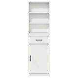 Highboard with Drawer White 40 x 40.5 x 135 cm Engineered wood - Rear View