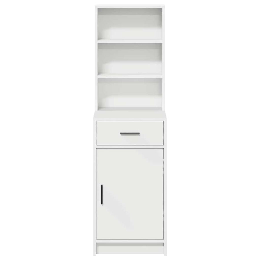Highboard White 41 x 40 x 135 cm Engineered Wood