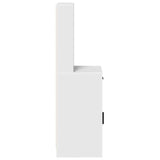 Highboard with Drawer White 40 x 40.5 x 135 cm Engineered wood - Close-Up Angle