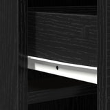 Highboard Black Oak 40 x 40,5 x 135 cm Engineered Wood