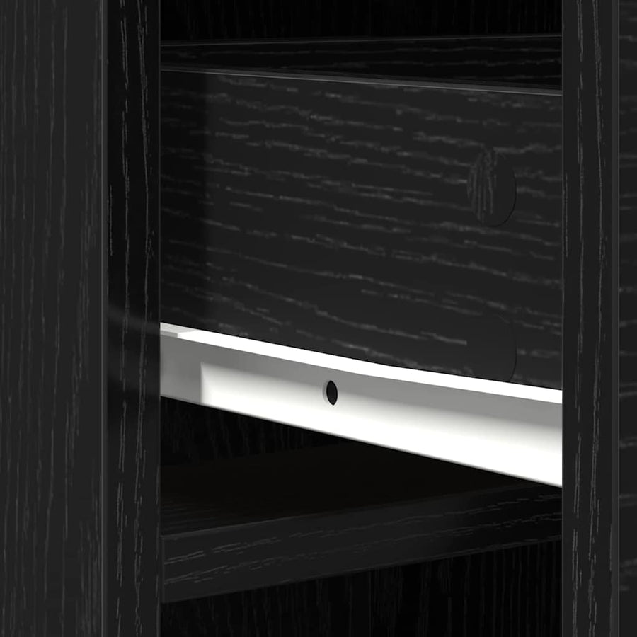 Highboard Black Oak 41 x 40 x 135 cm Engineered Wood