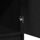Highboard Black Oak 40 x 40,5 x 135 cm Engineered Wood - Extra Image