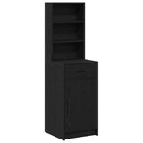 Highboard Black Oak 40 x 40,5 x 135 cm Engineered Wood - Front View