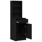 Highboard Black Oak 41 x 40 x 135 cm Engineered Wood