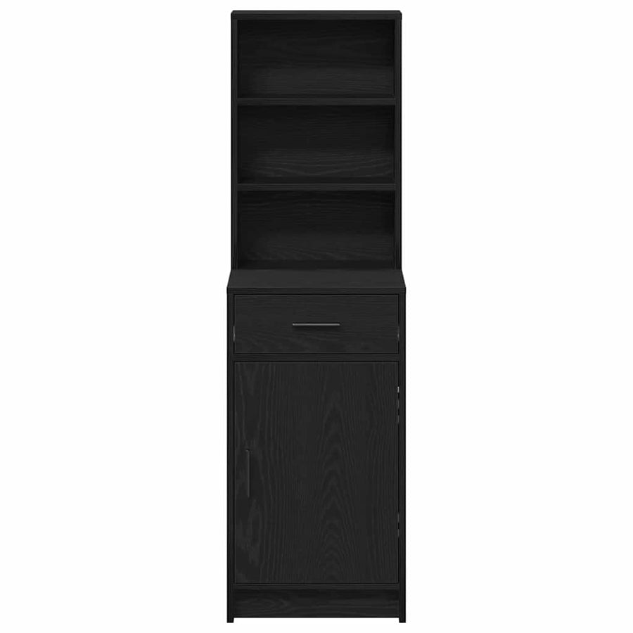 Highboard Black Oak 41 x 40 x 135 cm Engineered Wood