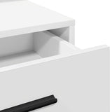 Dressing Table White 79 x 41 x 135 cm Engineered wood - Low Angle