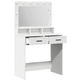 Dressing Table White 79 x 41 x 135 cm Engineered Wood