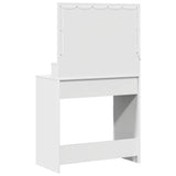 Dressing Table White 79 x 41 x 135 cm Engineered wood - Close-Up Angle