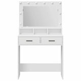 Dressing Table White 79 x 41 x 135 cm Engineered Wood