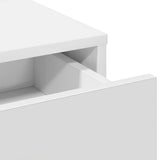 Dressing Table White 50 x 41 x 135 cm Engineered wood - Low Angle