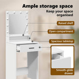 Dressing Table White 50 x 41 x 135 cm Engineered Wood - Extra Image
